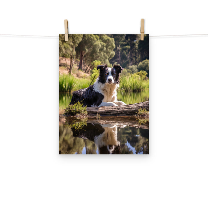 Border Collie Photo paper poster - PosterfyAI.com