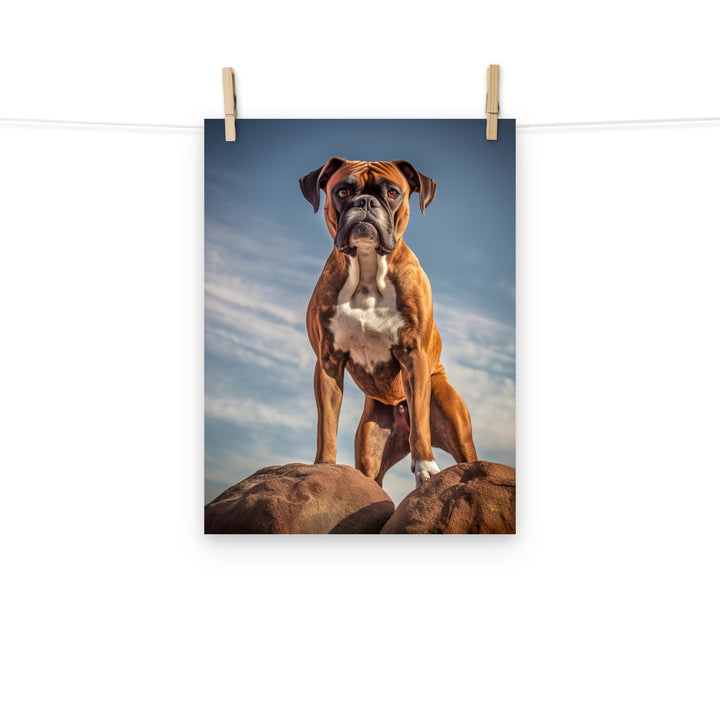 Boxer Photo paper poster - PosterfyAI.com