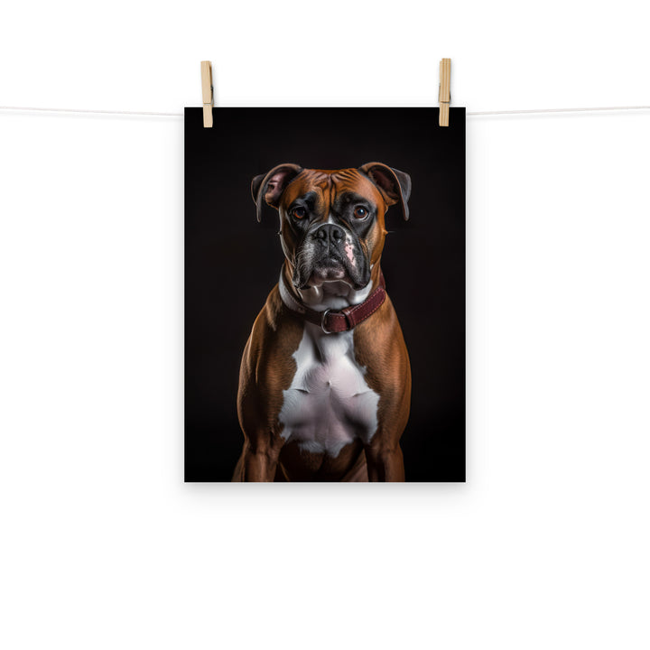 Boxer Photo paper poster - PosterfyAI.com