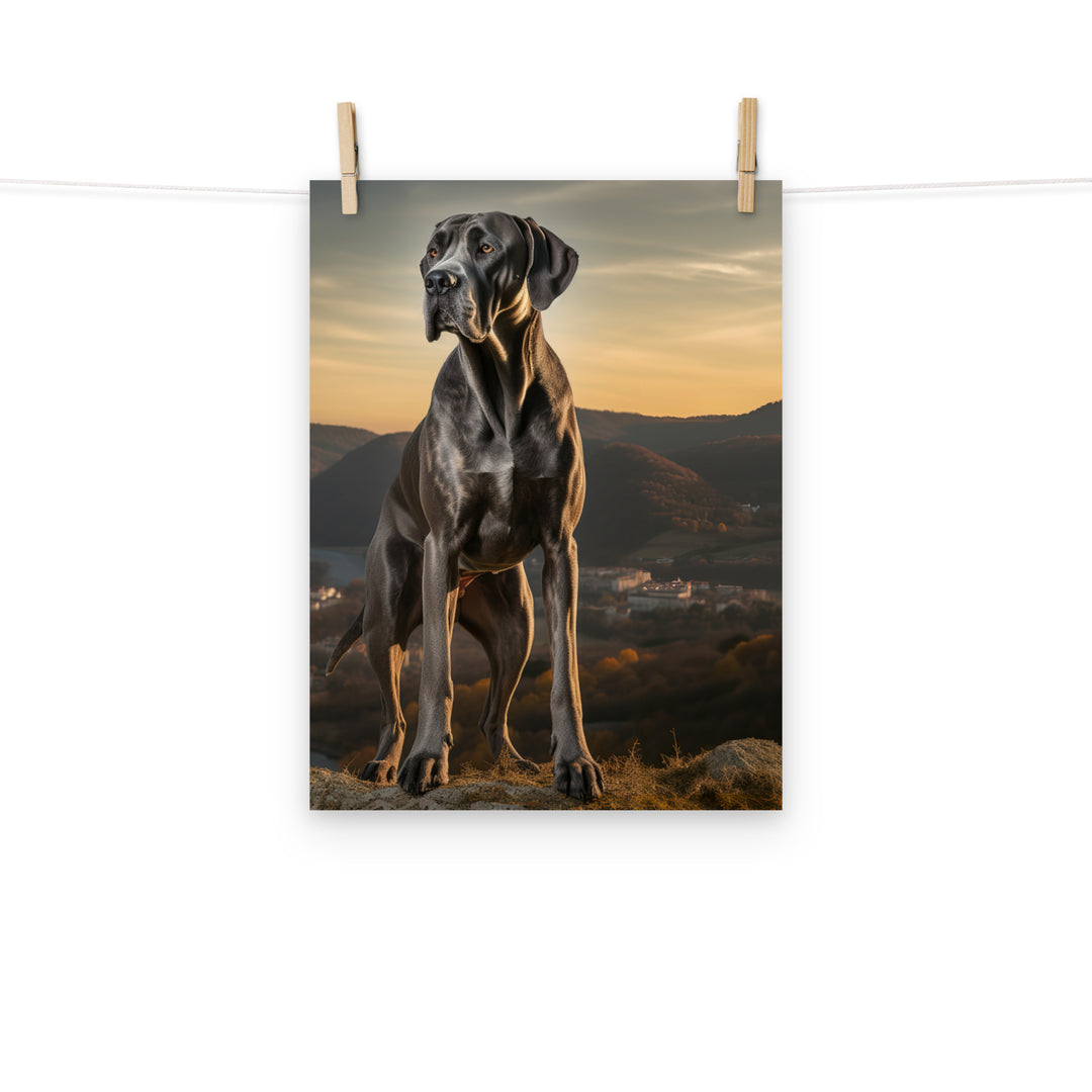 Great Dane Photo paper poster - PosterfyAI.com