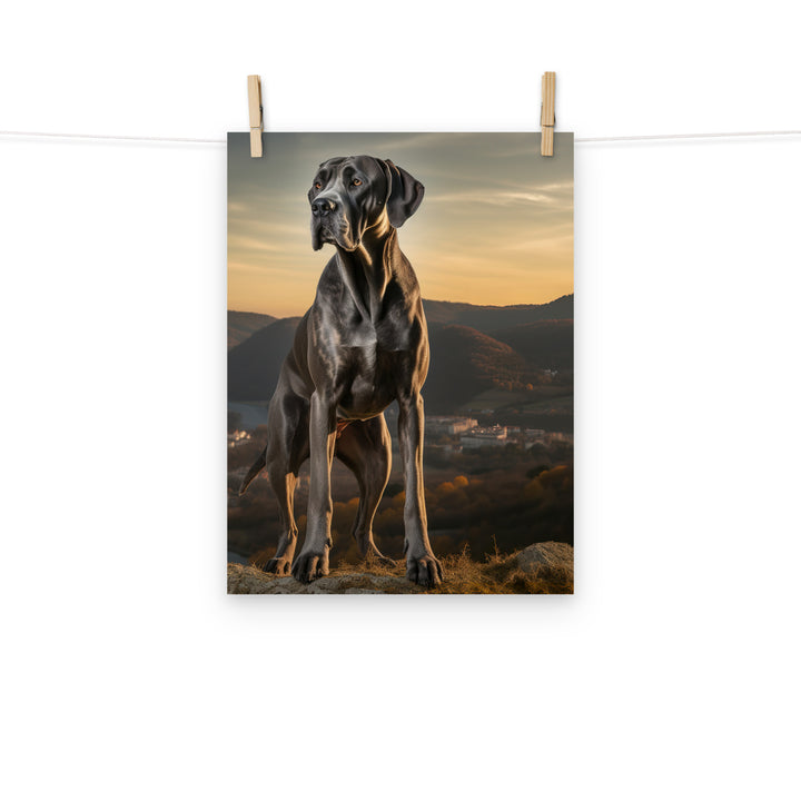 Great Dane Photo paper poster - PosterfyAI.com