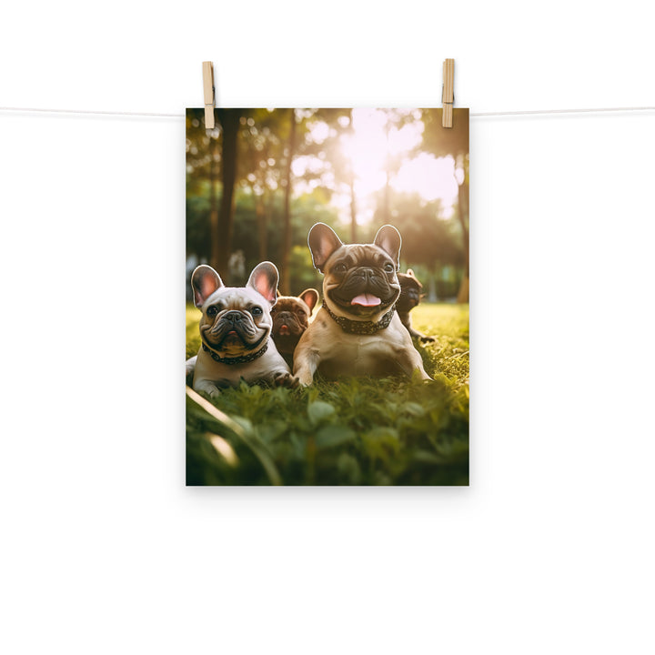 French Bulldog Photo paper poster - PosterfyAI.com