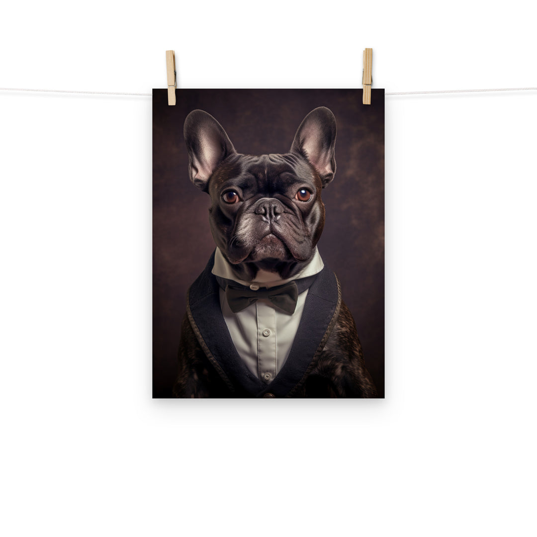 French Bulldog Photo paper poster - PosterfyAI.com