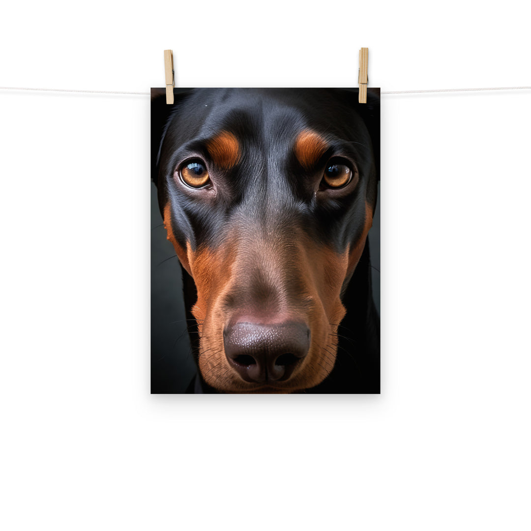 Doberman Photo paper poster - PosterfyAI.com