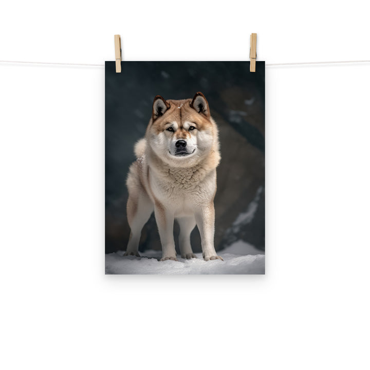Akita Photo paper poster - PosterfyAI.com