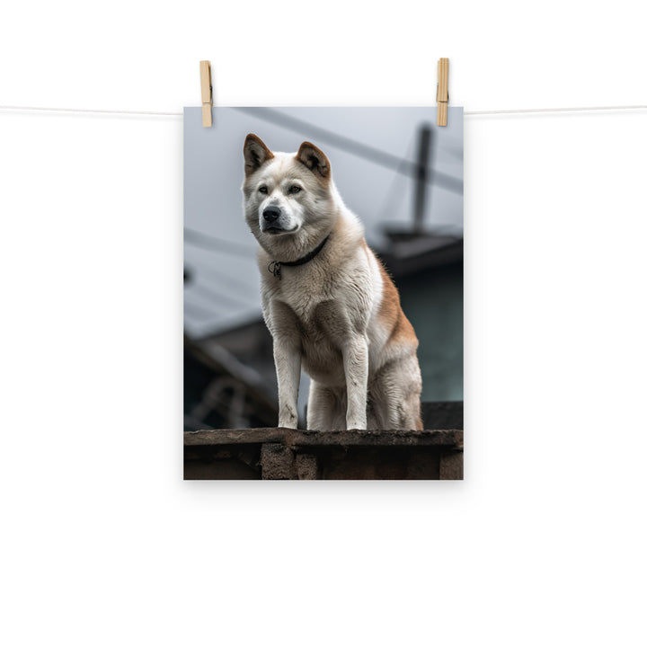 Akita Photo paper poster - PosterfyAI.com