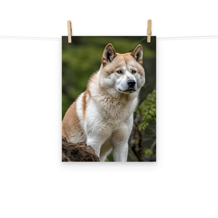 Akita Photo paper poster - PosterfyAI.com