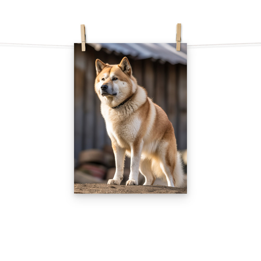 Akita Photo paper poster - PosterfyAI.com