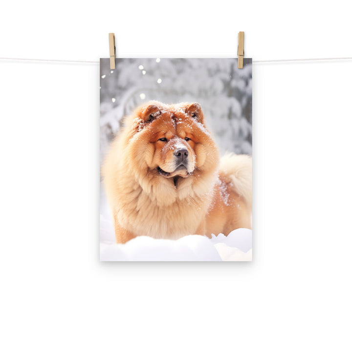 Chow Chow Photo paper poster - PosterfyAI.com