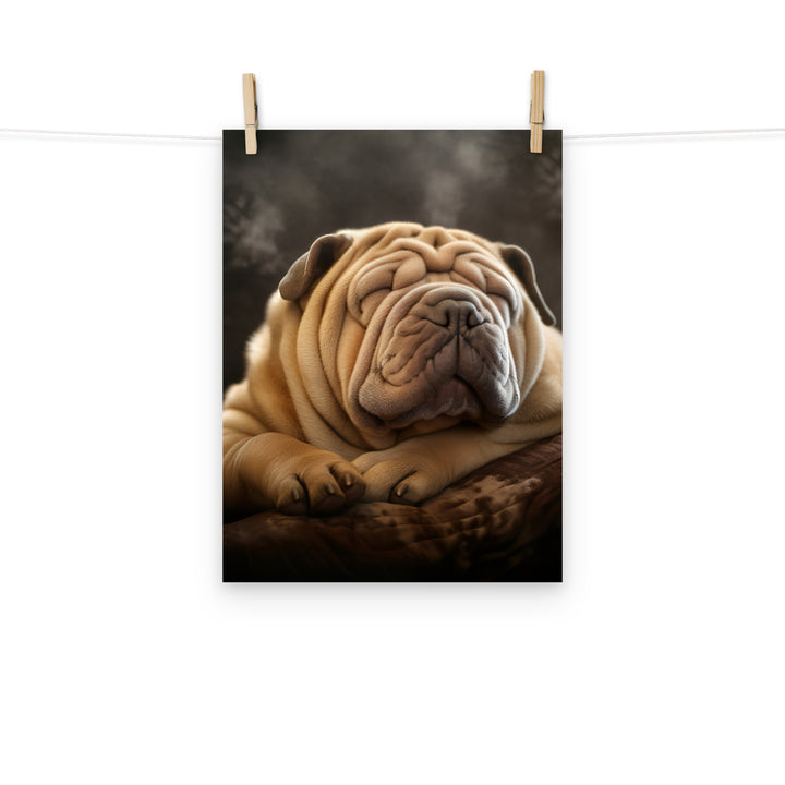 Shar Pei Photo paper poster - PosterfyAI.com