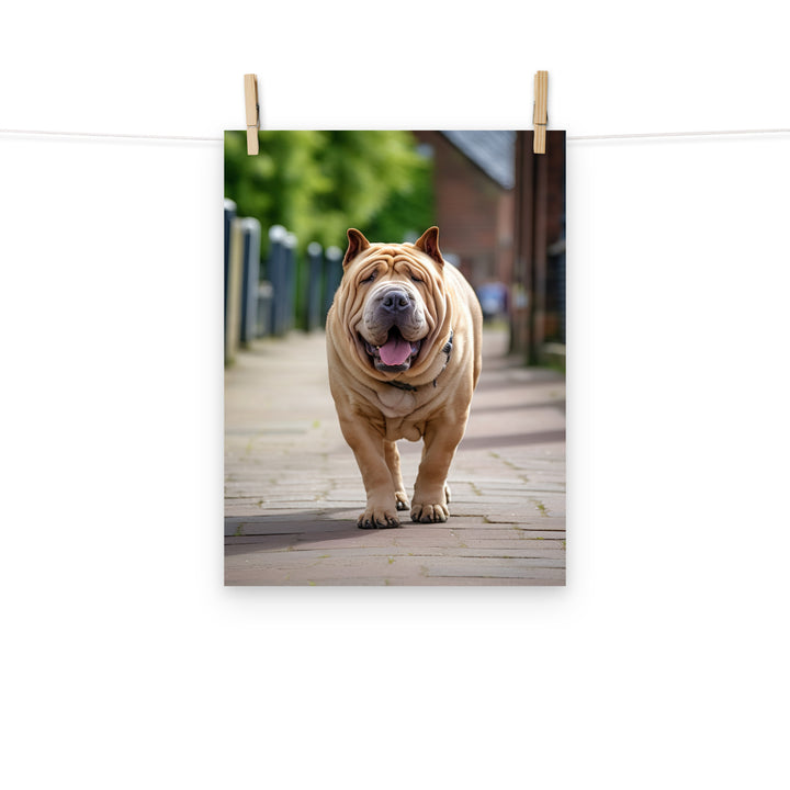 Shar Pei Photo paper poster - PosterfyAI.com