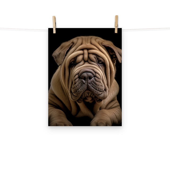 Shar Pei Photo paper poster - PosterfyAI.com