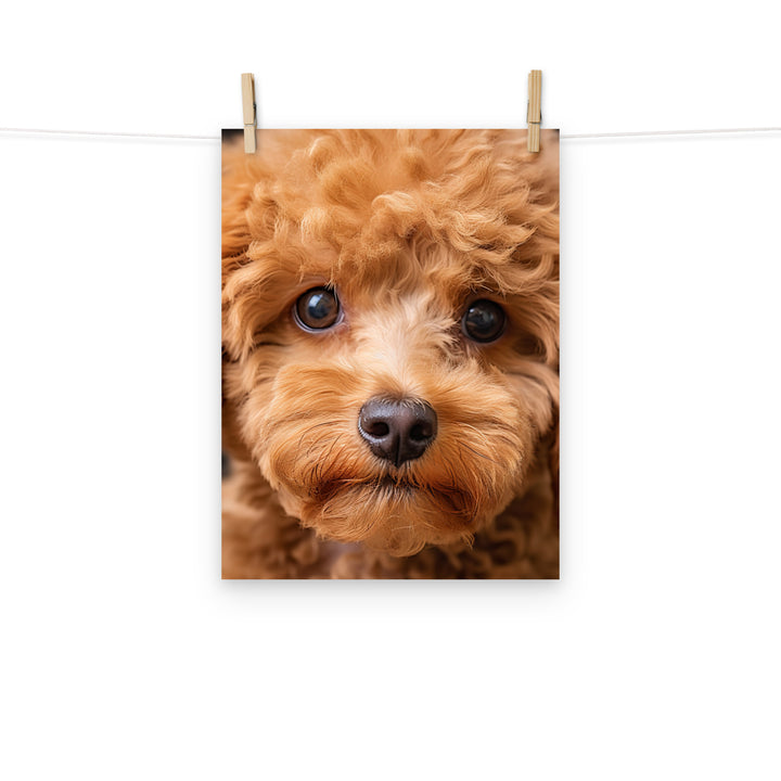 Poodle Photo paper poster - PosterfyAI.com
