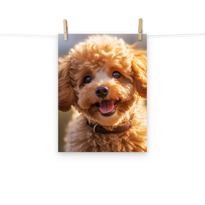 Poodle Photo paper poster - PosterfyAI.com