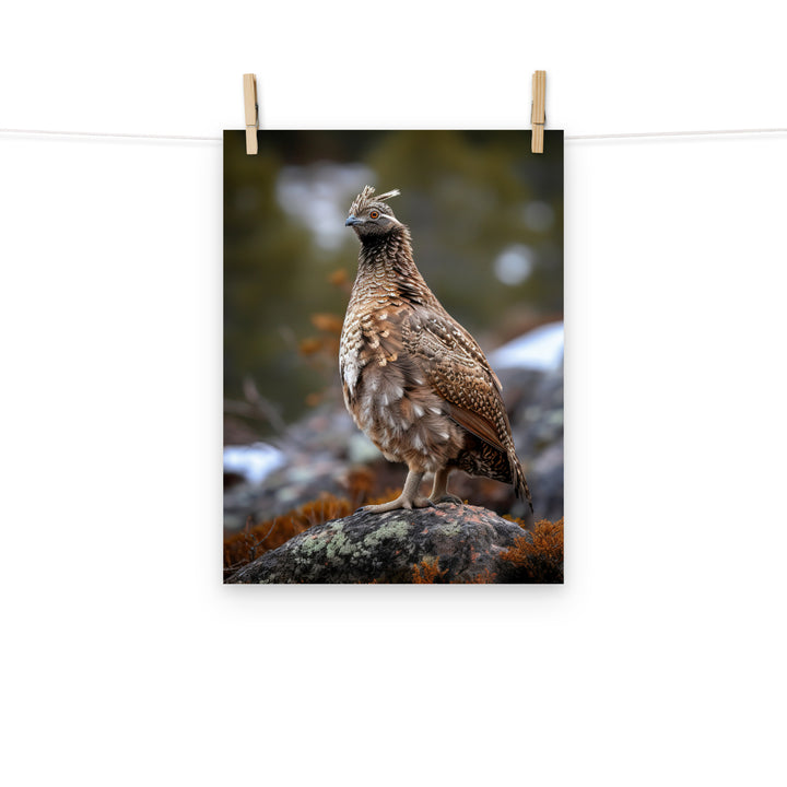 Grouse Photo paper poster - PosterfyAI.com
