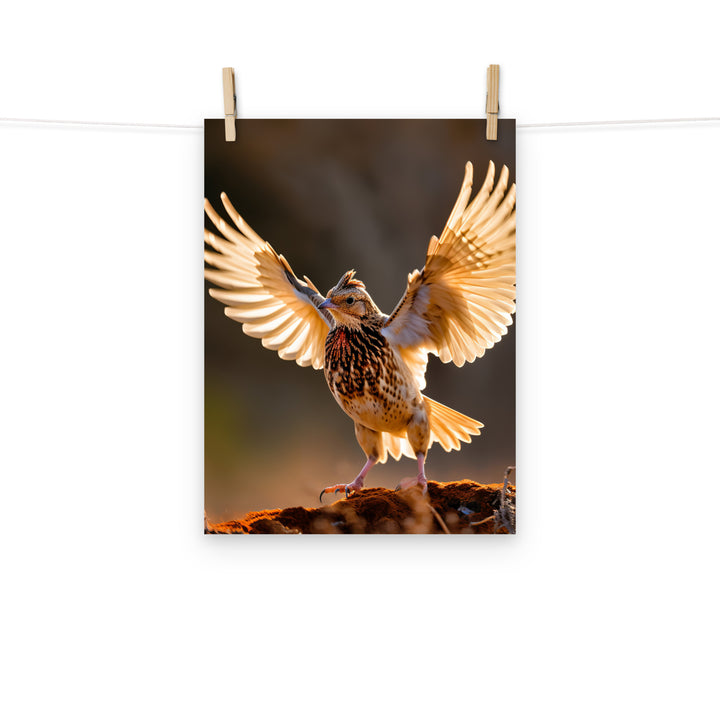 Quail Photo paper poster - PosterfyAI.com