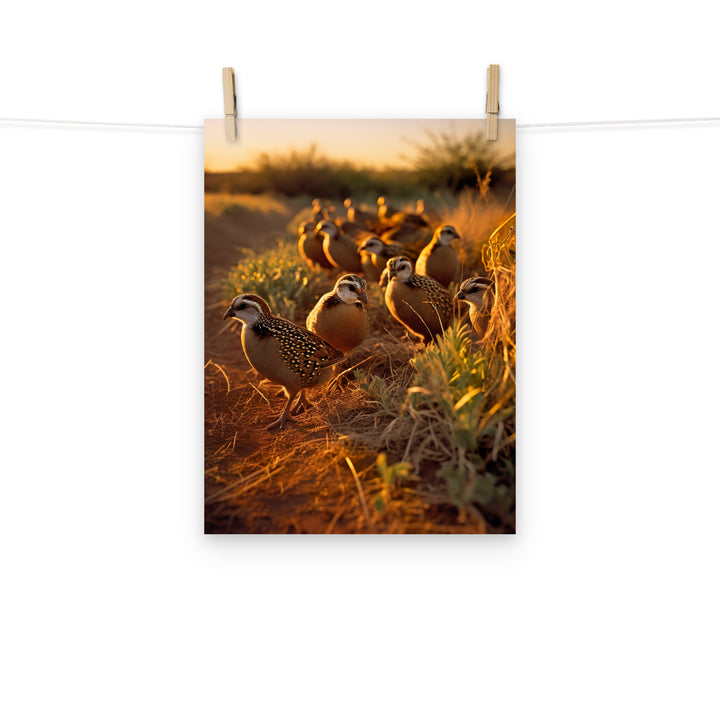 Quail Photo paper poster - PosterfyAI.com