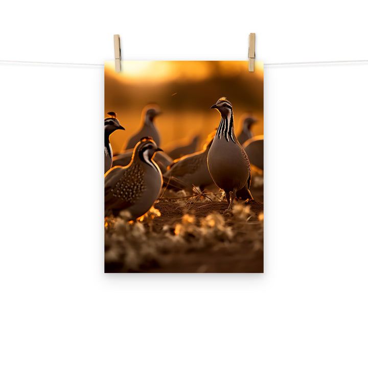 Quail Photo paper poster - PosterfyAI.com