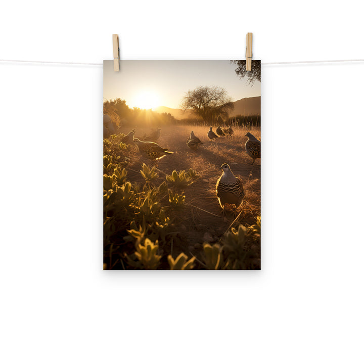 Quail Photo paper poster - PosterfyAI.com