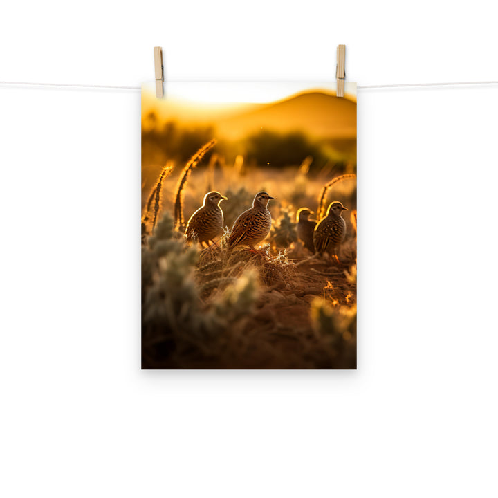 Quail Photo paper poster - PosterfyAI.com