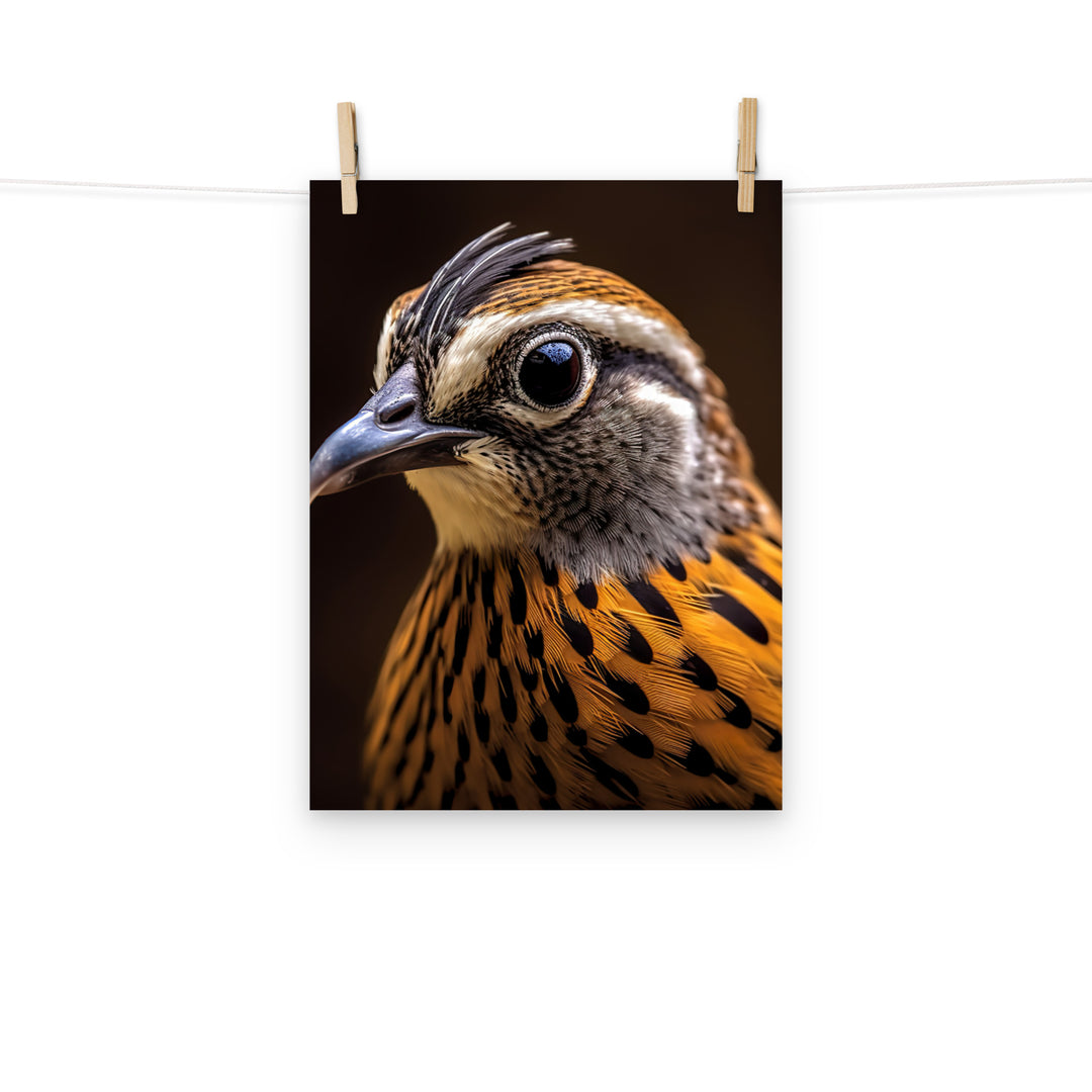 Quail Photo paper poster - PosterfyAI.com