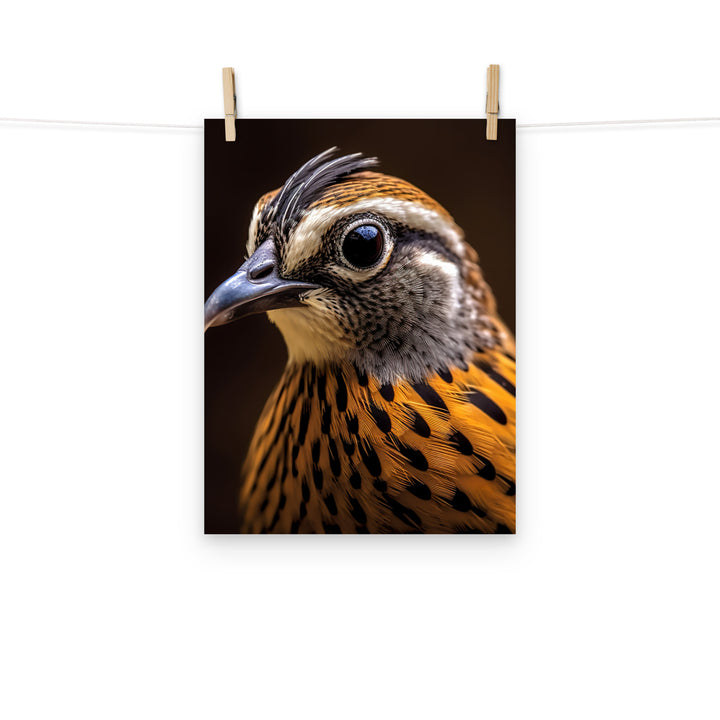 Quail Photo paper poster - PosterfyAI.com