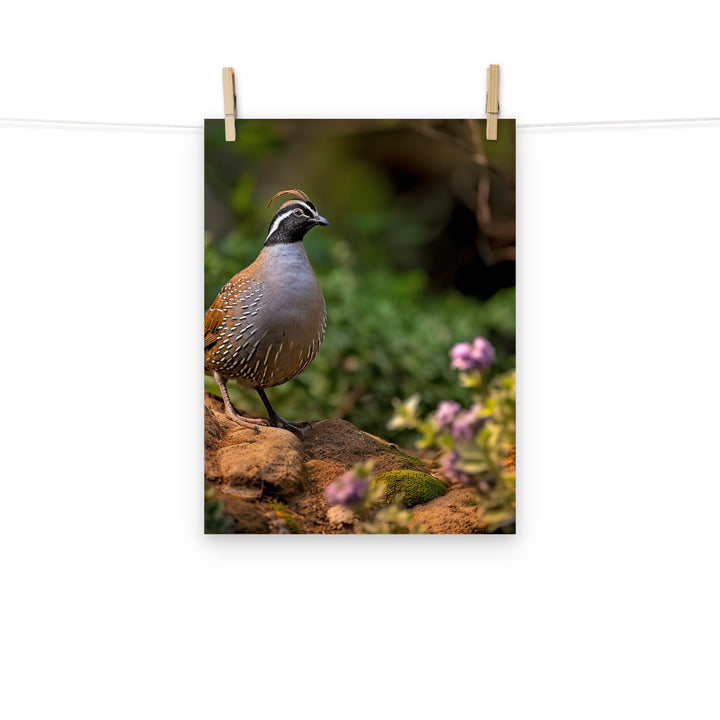 Quail Photo paper poster - PosterfyAI.com