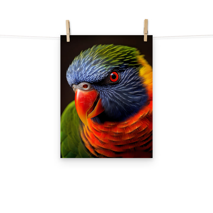 Lorikeet Photo paper poster - PosterfyAI.com