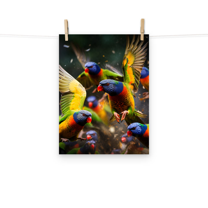 Lorikeet Photo paper poster - PosterfyAI.com