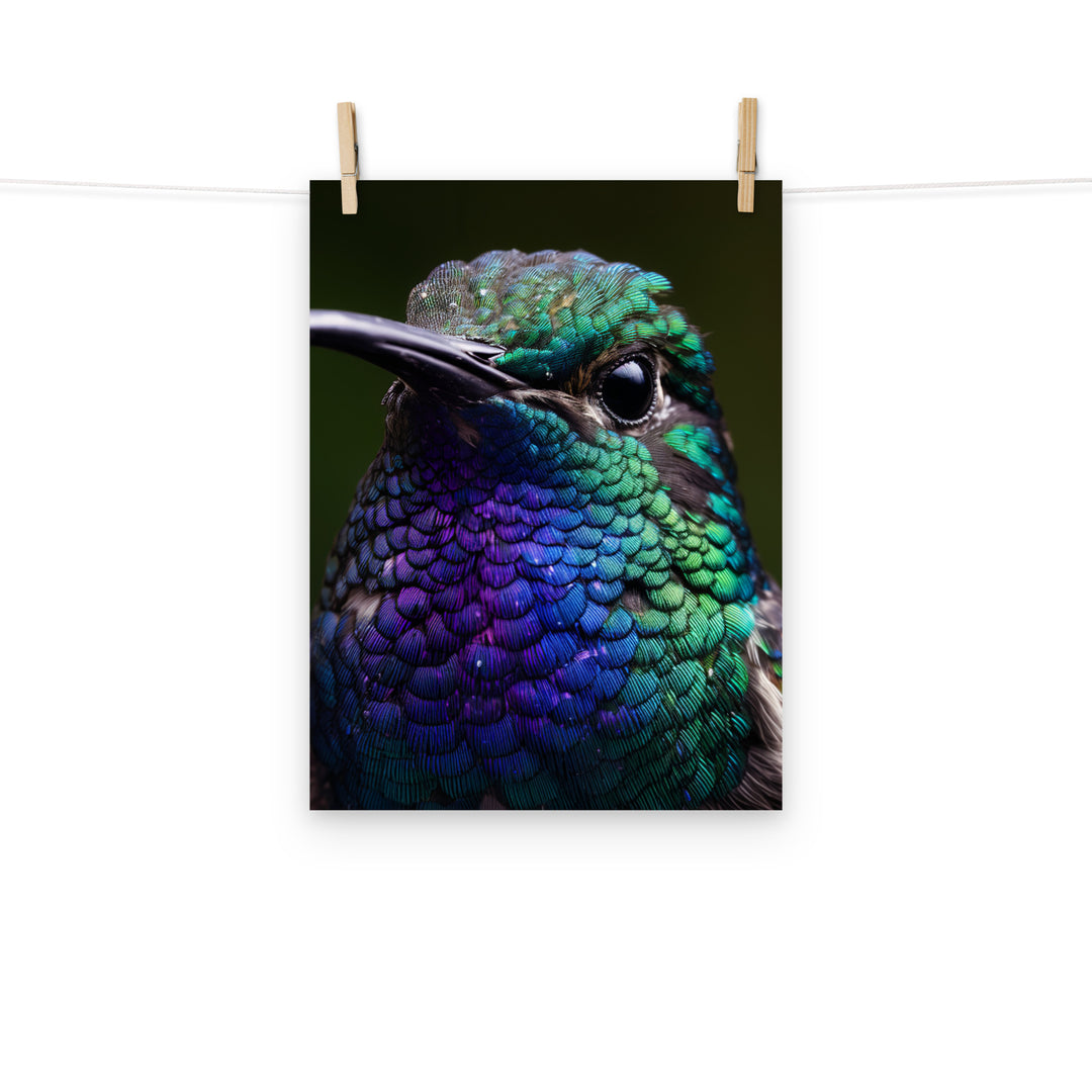 Hummingbird Photo paper poster - PosterfyAI.com