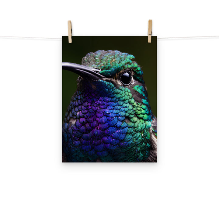 Hummingbird Photo paper poster - PosterfyAI.com