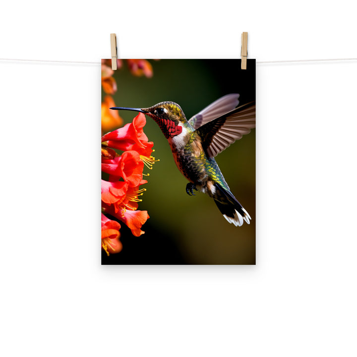 Hummingbird Photo paper poster - PosterfyAI.com