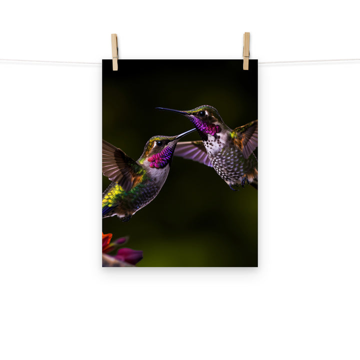 Hummingbird Photo paper poster - PosterfyAI.com