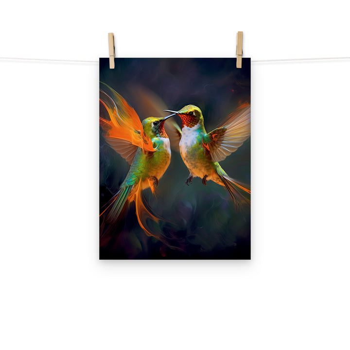 Hummingbird Photo paper poster - PosterfyAI.com