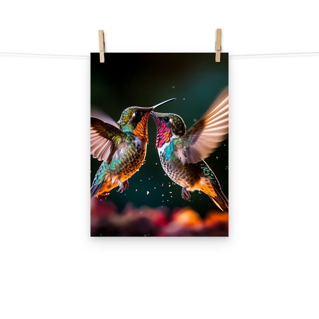 Hummingbird Photo paper poster - PosterfyAI.com
