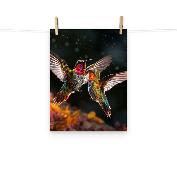 Hummingbird Photo paper poster - PosterfyAI.com