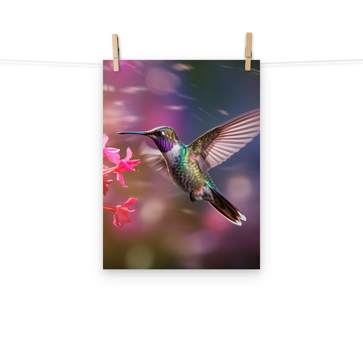 Hummingbird Photo paper poster - PosterfyAI.com