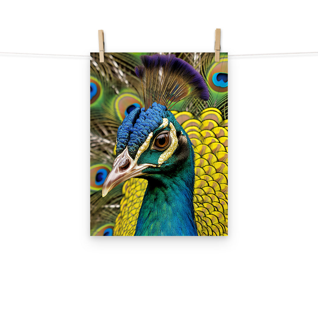 Peacock Photo paper poster - PosterfyAI.com