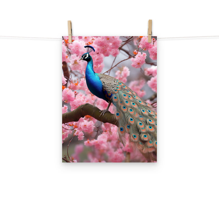 Peacock Photo paper poster - PosterfyAI.com