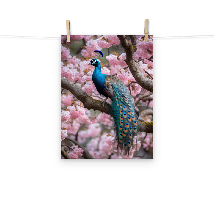 Peacock Photo paper poster - PosterfyAI.com