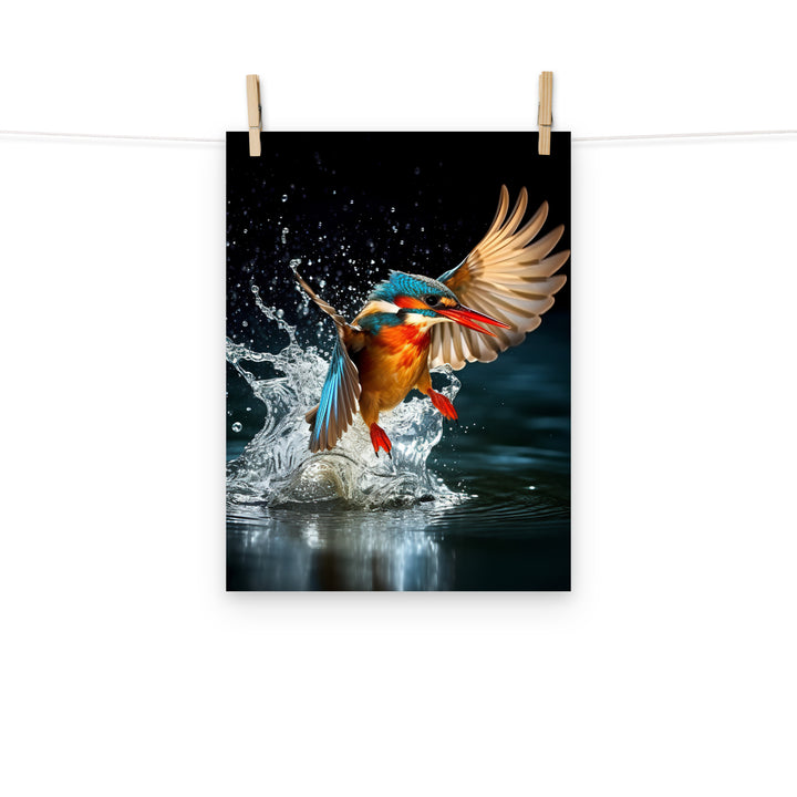 Kingfisher Photo paper poster - PosterfyAI.com