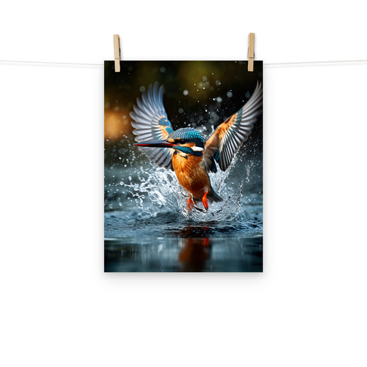 Kingfisher Photo paper poster - PosterfyAI.com