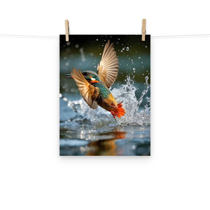Kingfisher Photo paper poster - PosterfyAI.com