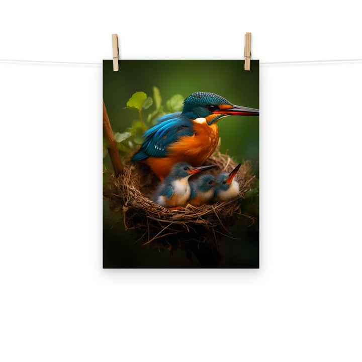 Kingfisher Photo paper poster - PosterfyAI.com