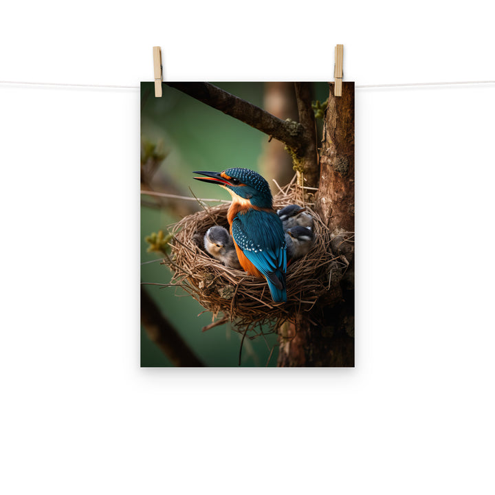 Kingfisher Photo paper poster - PosterfyAI.com