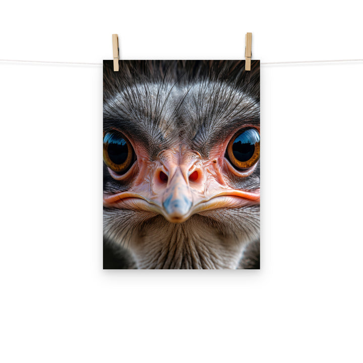 Ostrich Photo paper poster - PosterfyAI.com