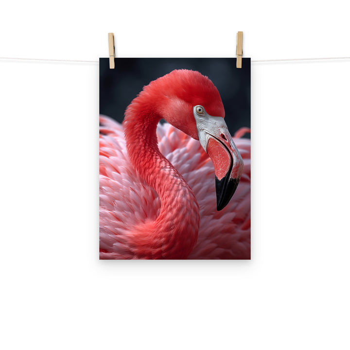 Flamingo Photo paper poster - PosterfyAI.com