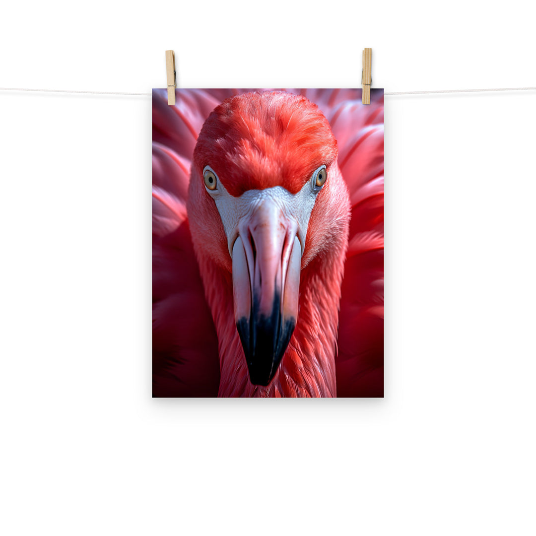 Flamingo Photo paper poster - PosterfyAI.com
