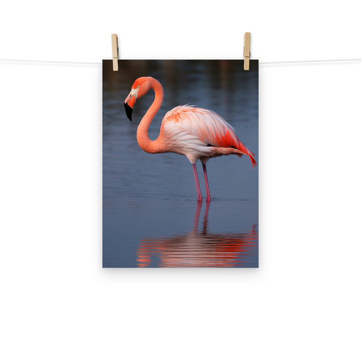 Flamingo Photo paper poster - PosterfyAI.com