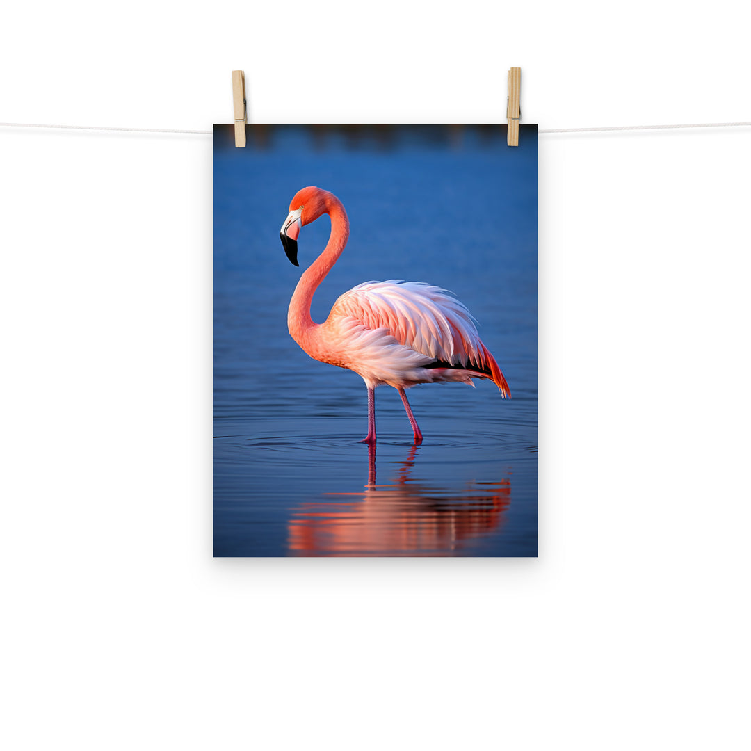 Flamingo Photo paper poster - PosterfyAI.com